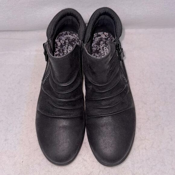 Women’s Clarks Breeze Range Ankle Boots Black size 7.5 Booties - Picture 1 of 9